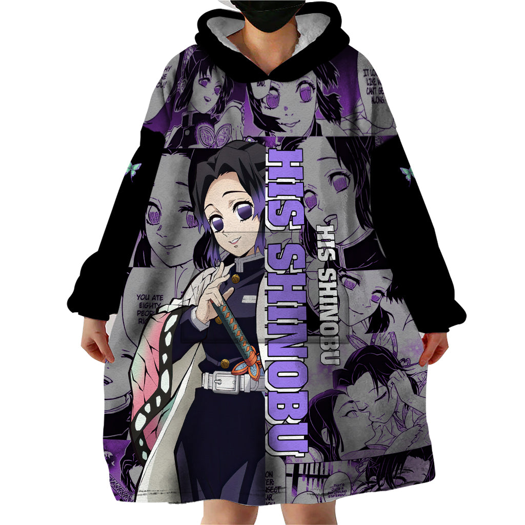 His Shinobu Wearable Blanket Hoodie Personalized Valentine's