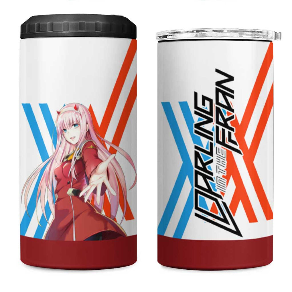 002 Zero Two Strelitzia 4 in 1 Can Cooler Tumbler Anime Style