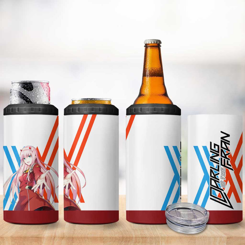 002 Zero Two Strelitzia 4 in 1 Can Cooler Tumbler Anime Style