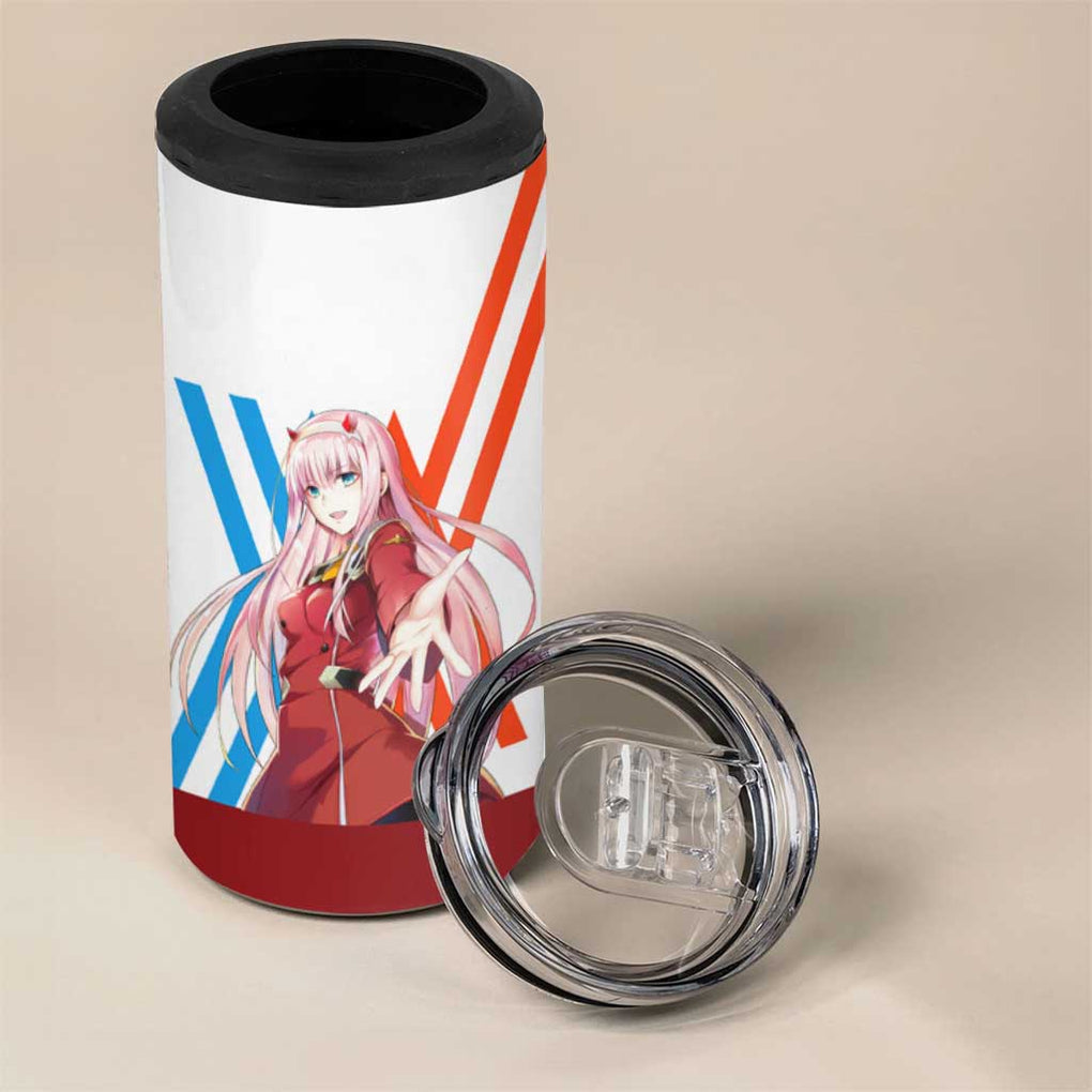 002 Zero Two Strelitzia 4 in 1 Can Cooler Tumbler Anime Style