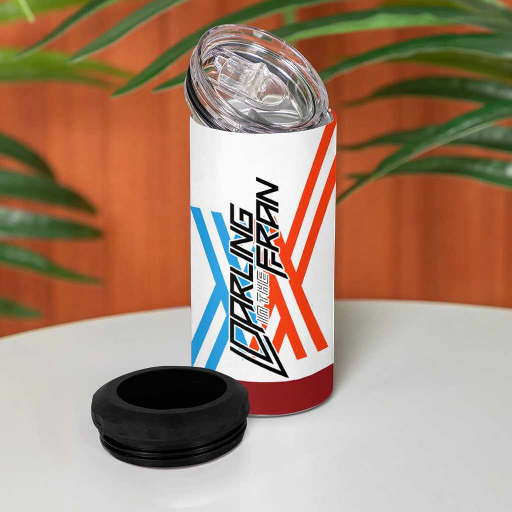 002 Zero Two Strelitzia 4 in 1 Can Cooler Tumbler Anime Style