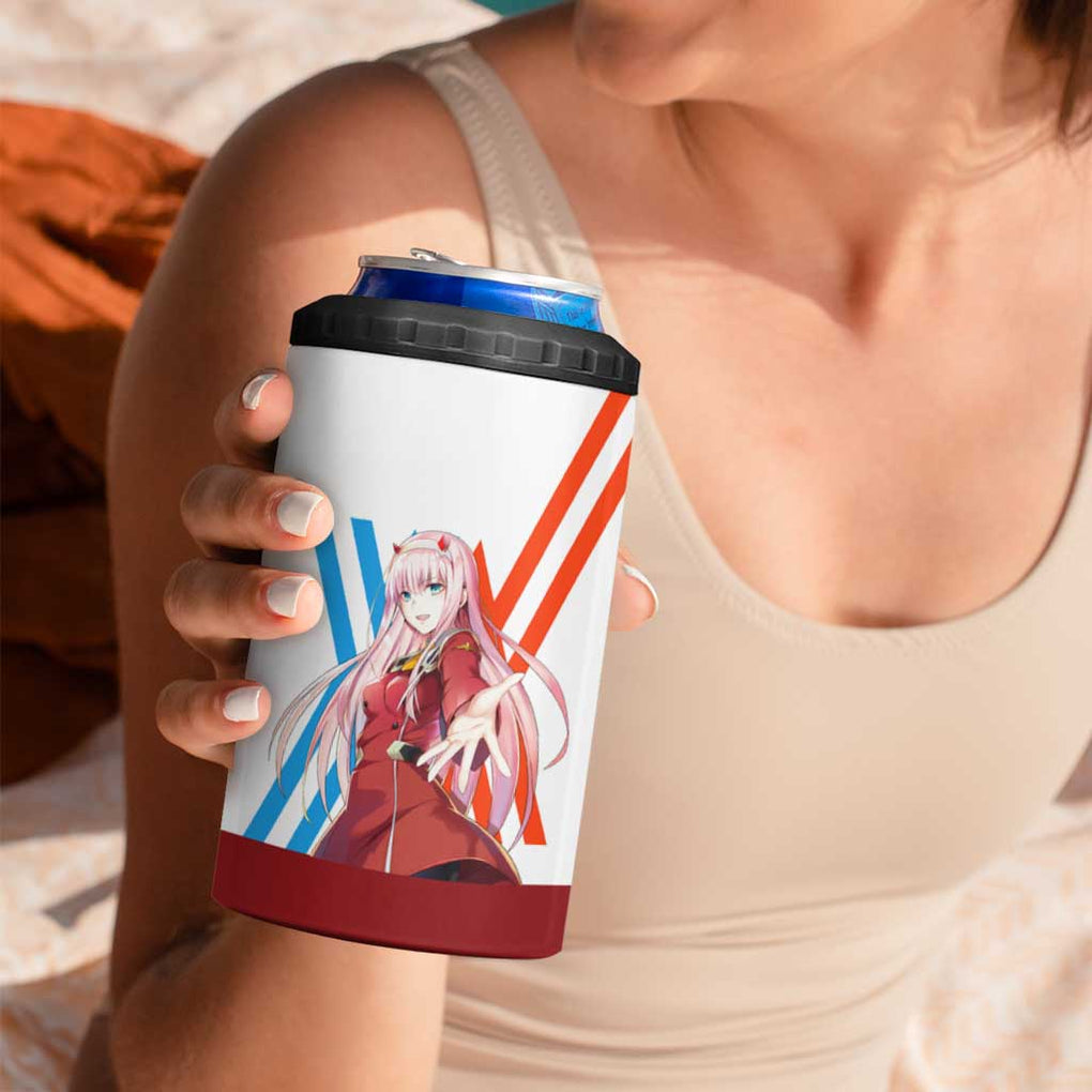 002 Zero Two Strelitzia 4 in 1 Can Cooler Tumbler Anime Style