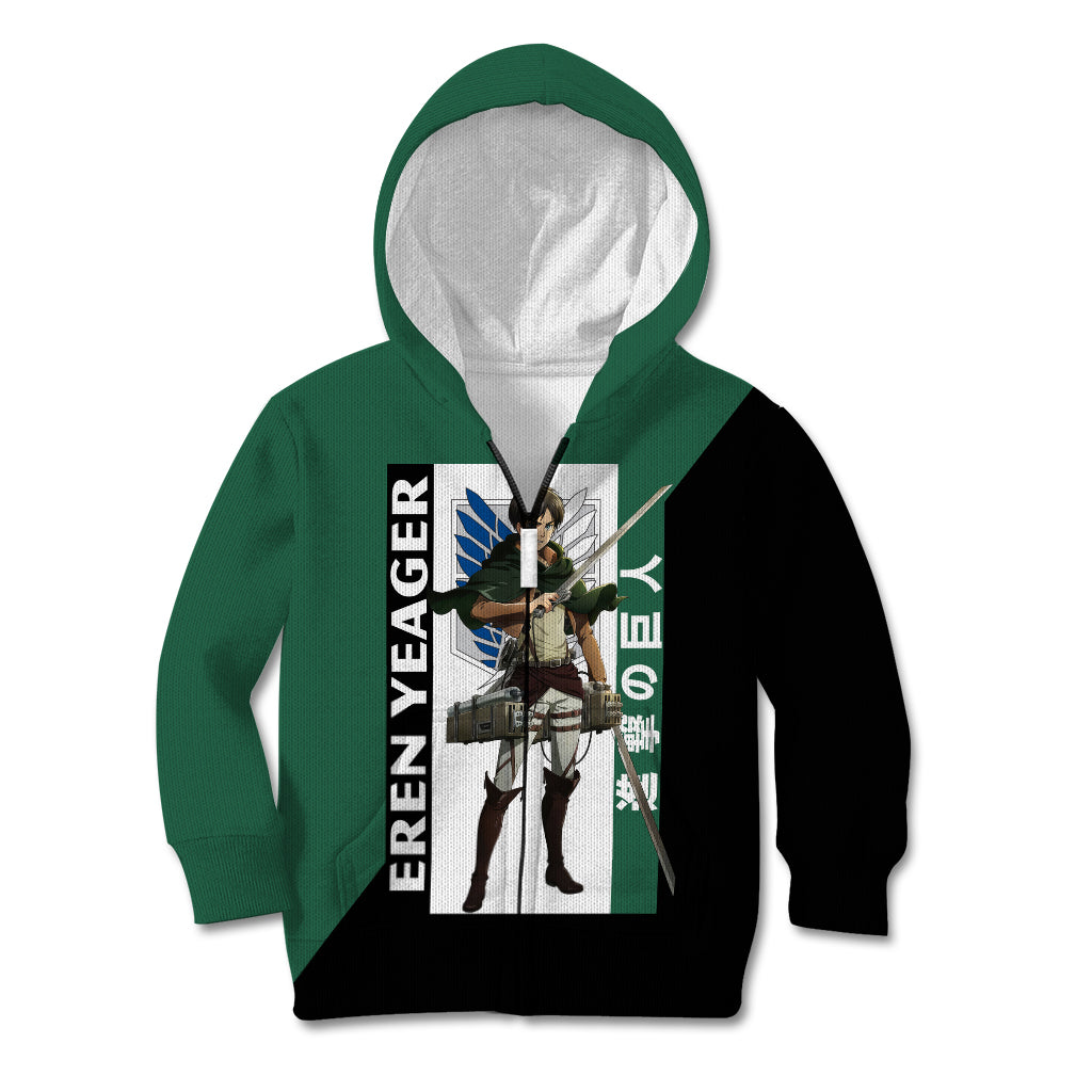 Eren Yeager Kid Hoodie Attack On Tittan Anime Style