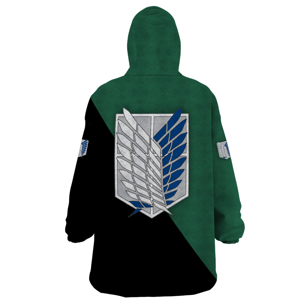Eren Yeager Wearable Blanket Hoodie Attack On Tittan Anime Style