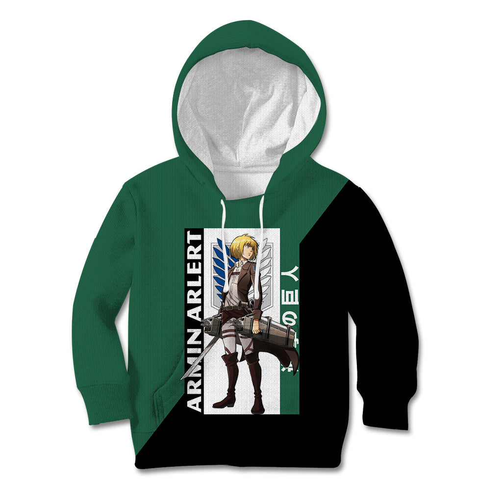 Armin Arlert Kid Hoodie Attack On Titan Anime Style