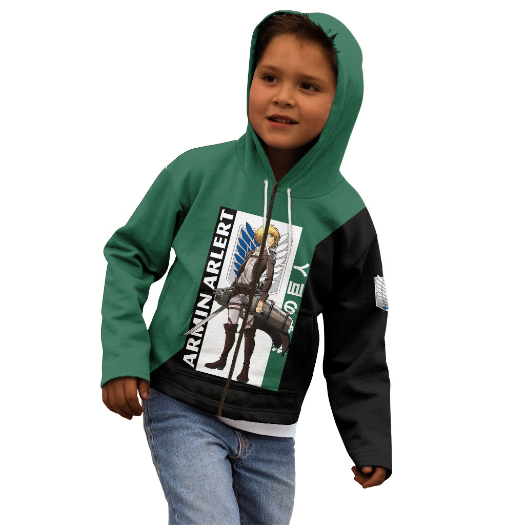 Armin Arlert Kid Hoodie Attack On Titan Anime Style