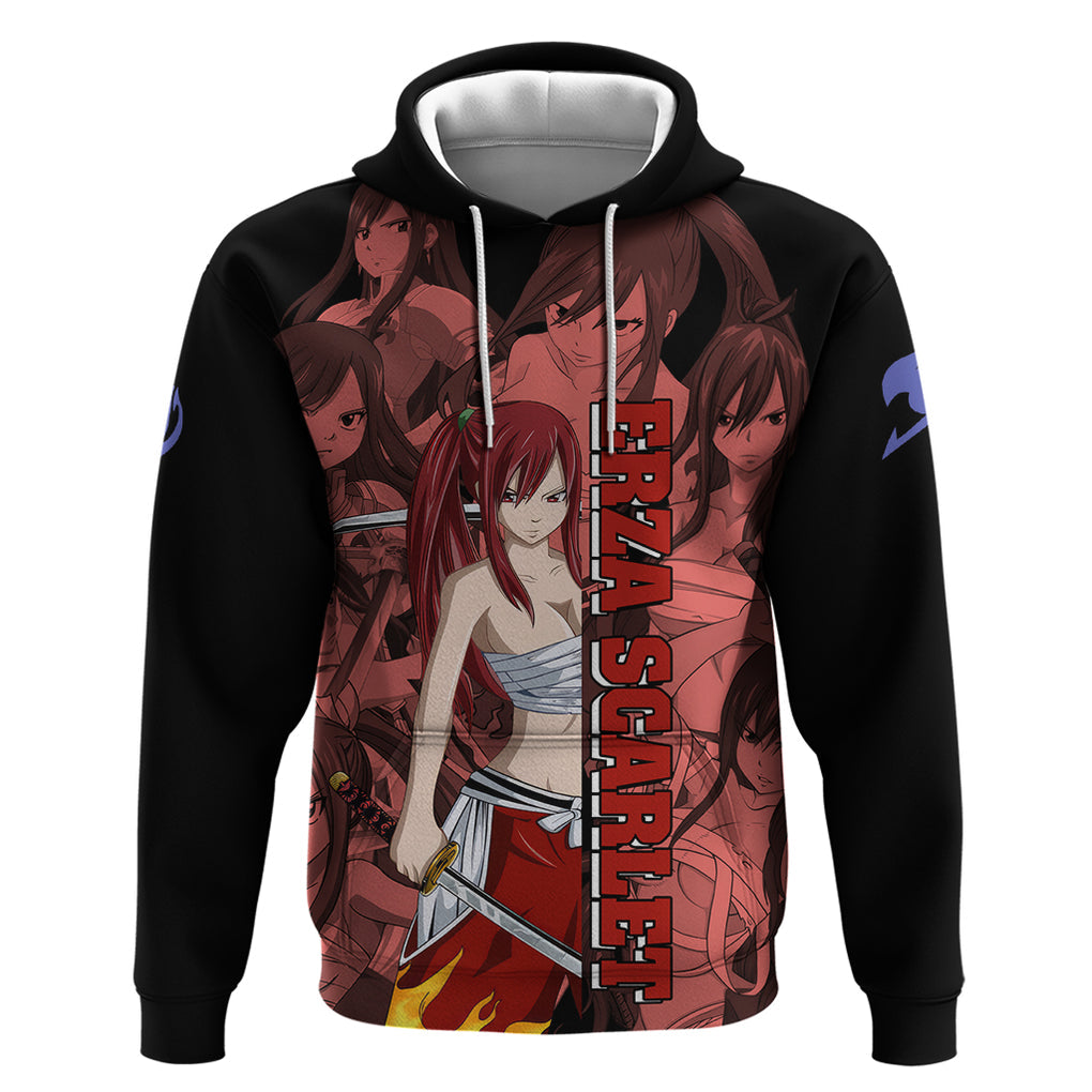 Erza Scarlet Fairy Tail Hoodie Anime Mix Manga Style