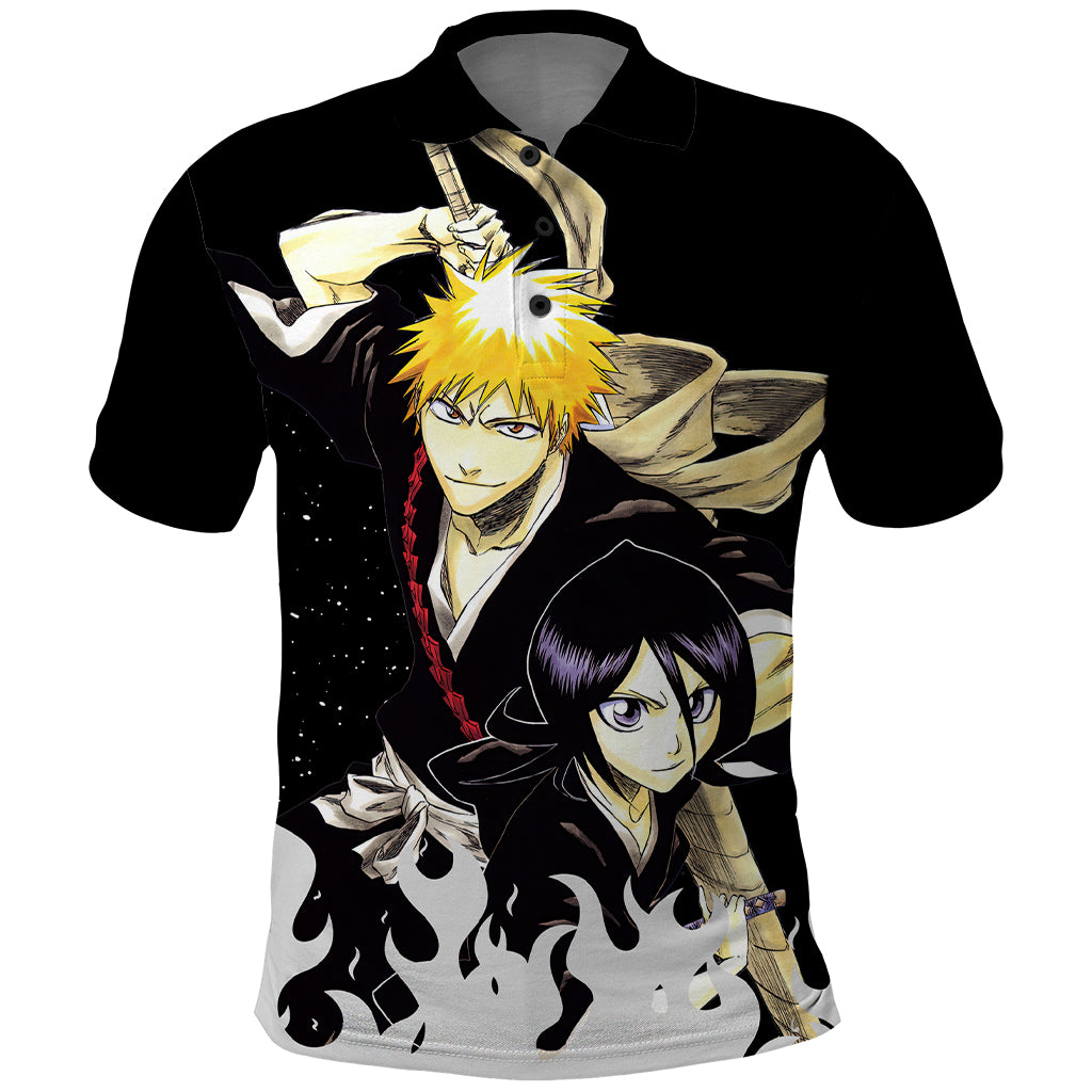 Ichigo and Rukia Polo Shirt Bleach