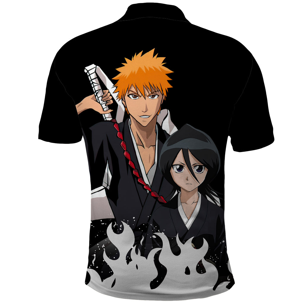 Ichigo and Rukia Polo Shirt Bleach