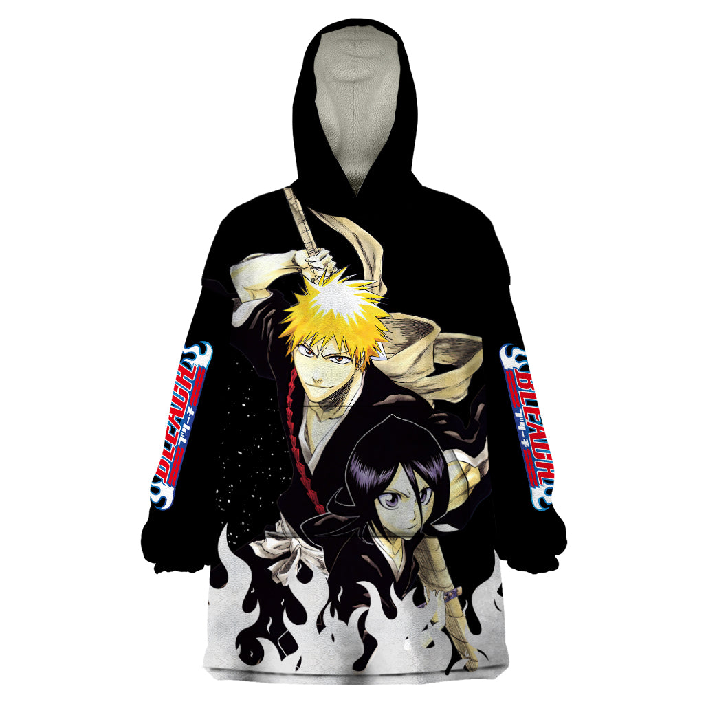 Ichigo and Rukia Wearable Blanket Hoodie Bleach