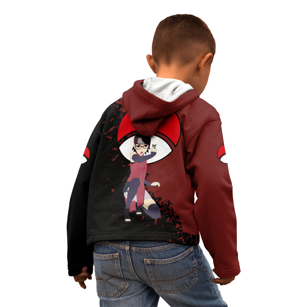 Sarada Uchiha Kid Hoodie Boruto