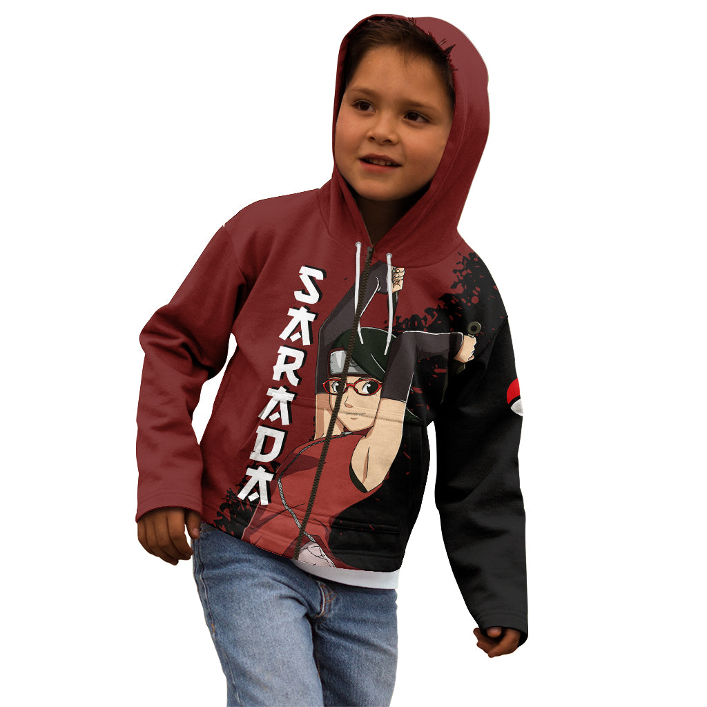 Sarada Uchiha Kid Hoodie Boruto