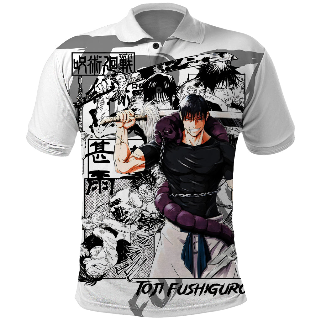 Toji Fushiguro - Jujutsu Kaisen Polo Shirt Anime Mix Manga Style