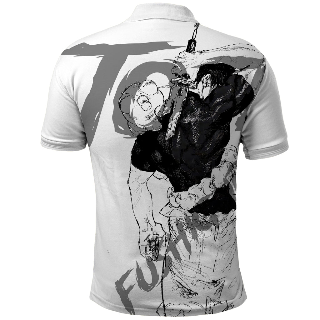 Toji Fushiguro - Jujutsu Kaisen Polo Shirt Anime Mix Manga Style