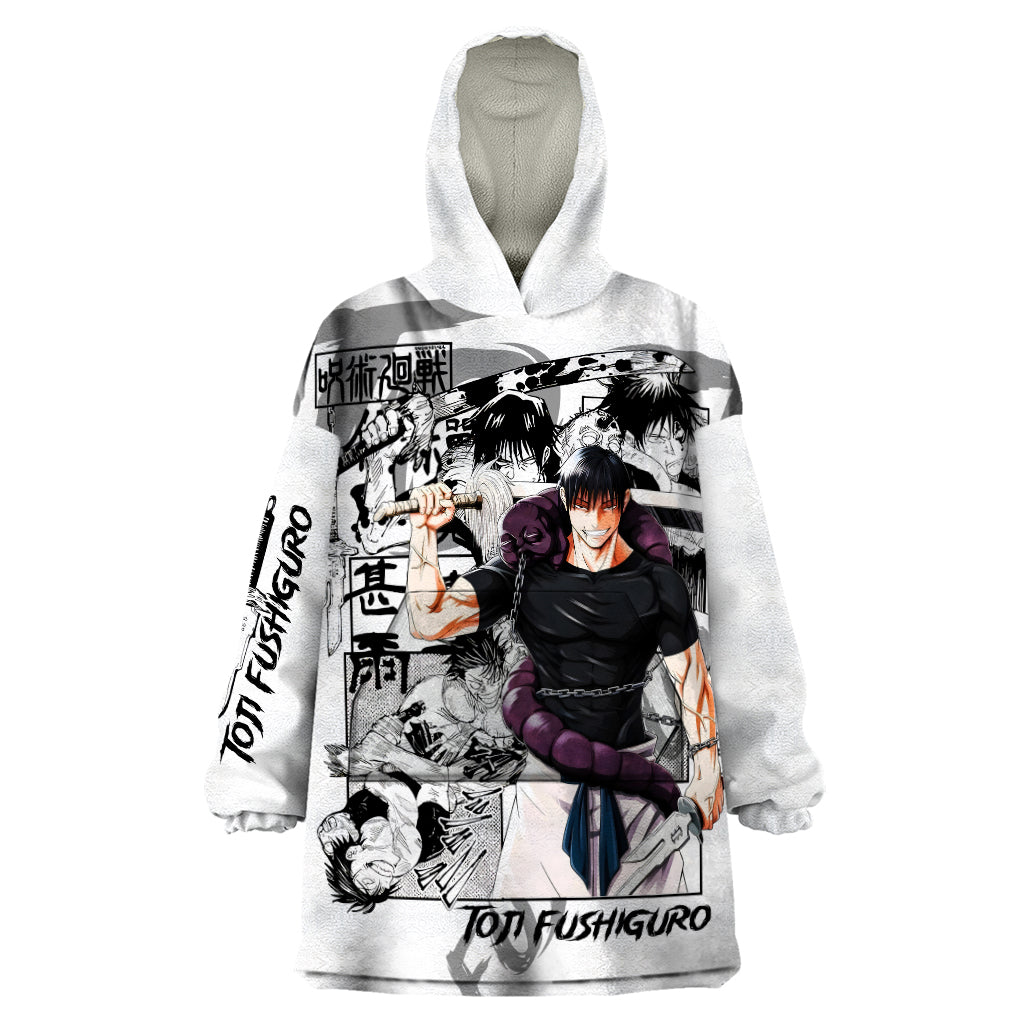 Toji Fushiguro - Jujutsu Kaisen Wearable Blanket Hoodie Anime Mix Manga Style
