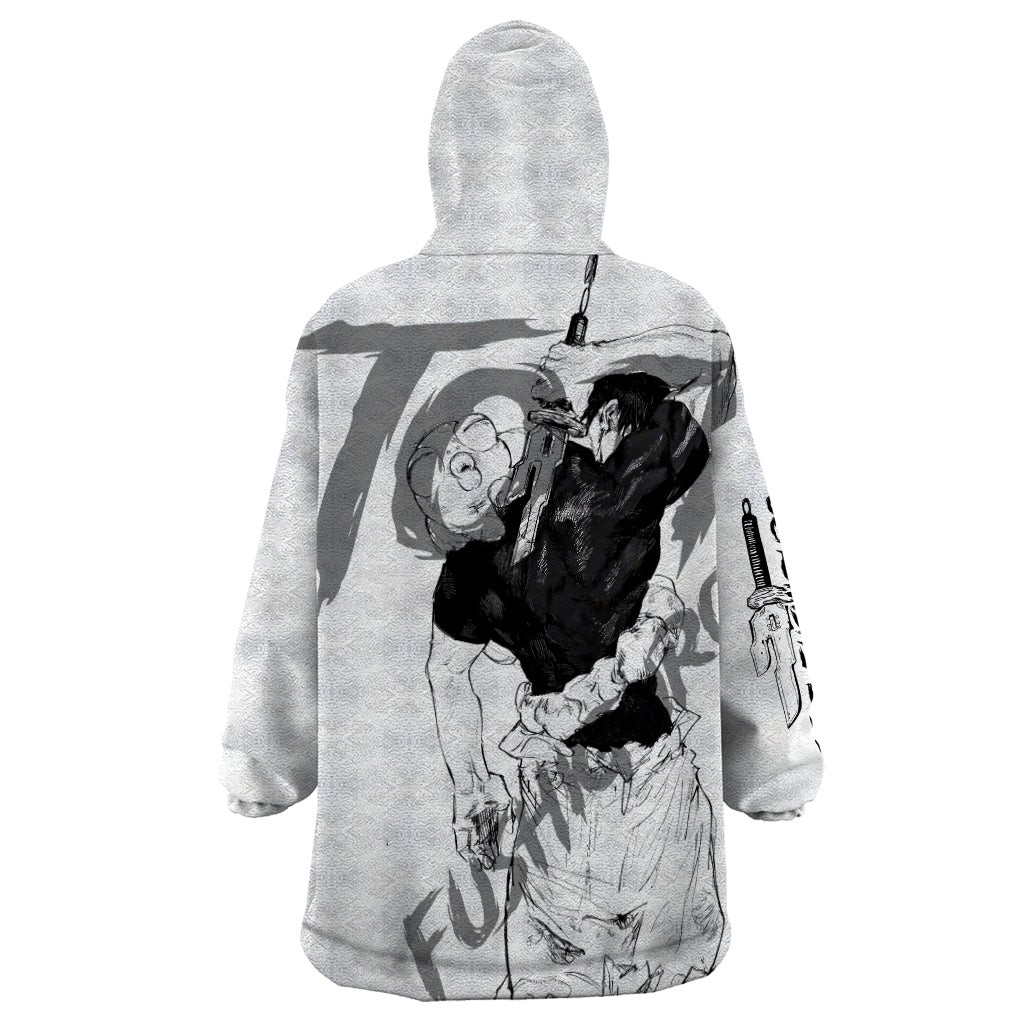 Toji Fushiguro - Jujutsu Kaisen Wearable Blanket Hoodie Anime Mix Manga Style