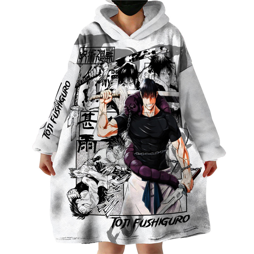 Toji Fushiguro - Jujutsu Kaisen Wearable Blanket Hoodie Anime Mix Manga Style