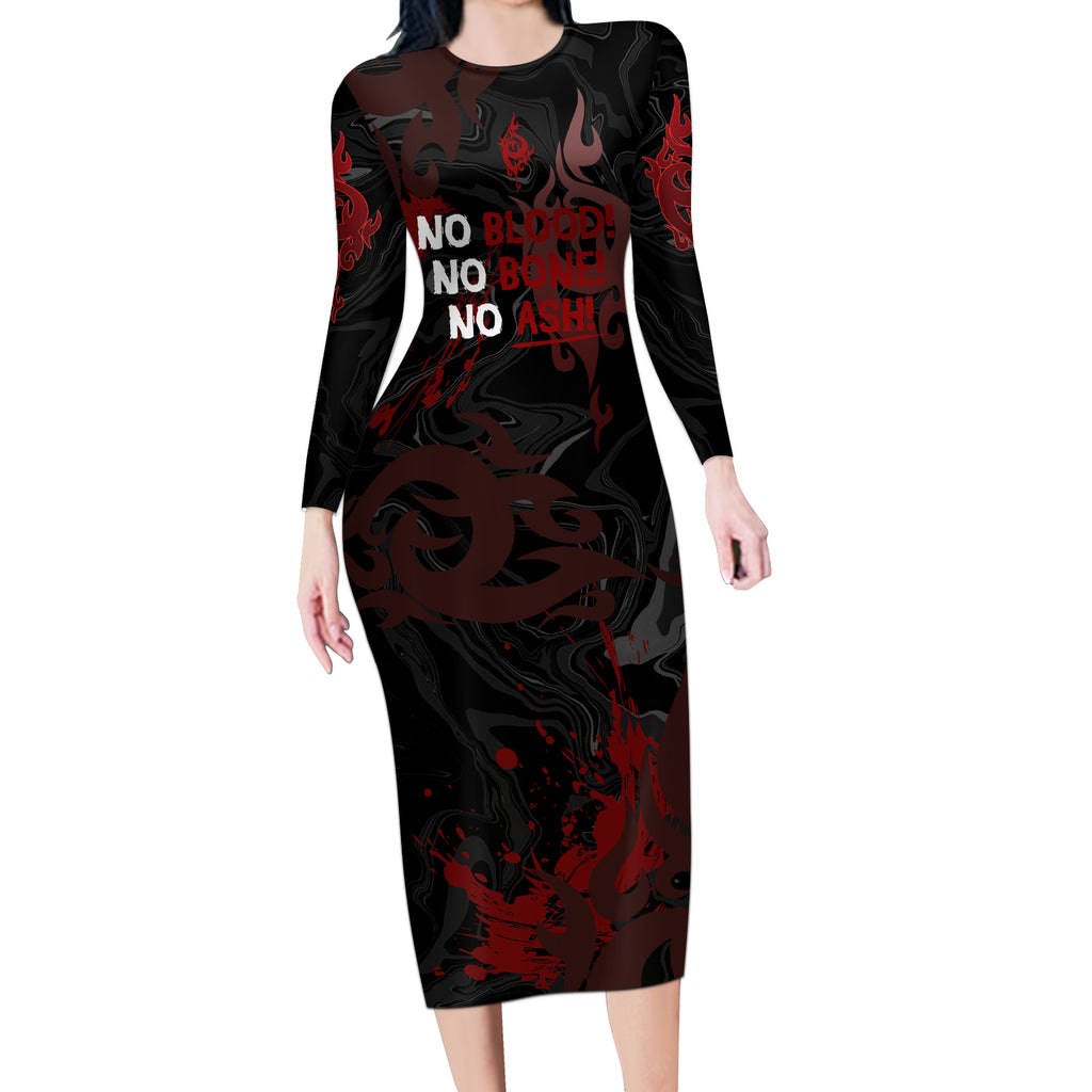 Mikoto Suoh - K Missing Kings Long Sleeve Bodycon Dress Anime Style