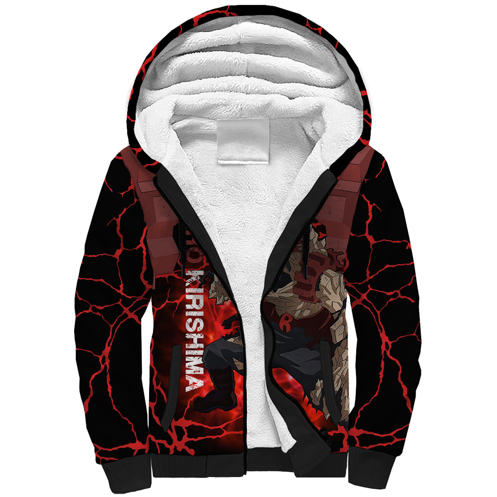 Eijirou Red Riot - My Hero Acacdemia Sherpa Hoodie Anime Style
