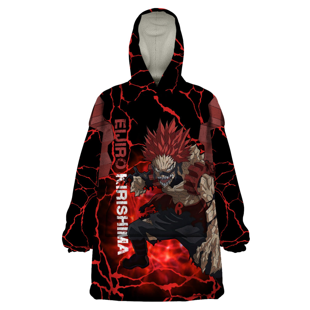 Eijirou Red Riot - My Hero Acacdemia Wearable Blanket Hoodie Anime Style