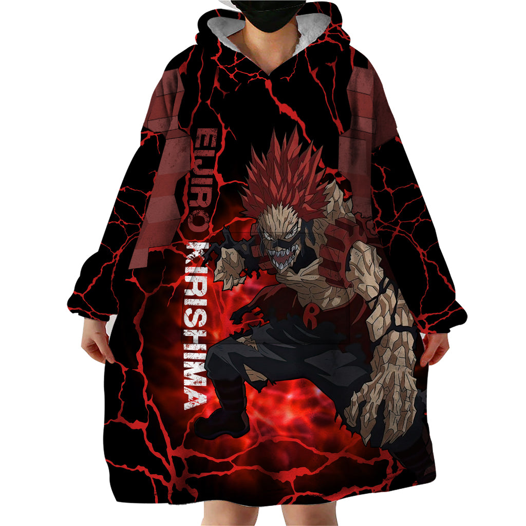 Eijirou Red Riot - My Hero Acacdemia Wearable Blanket Hoodie Anime Style