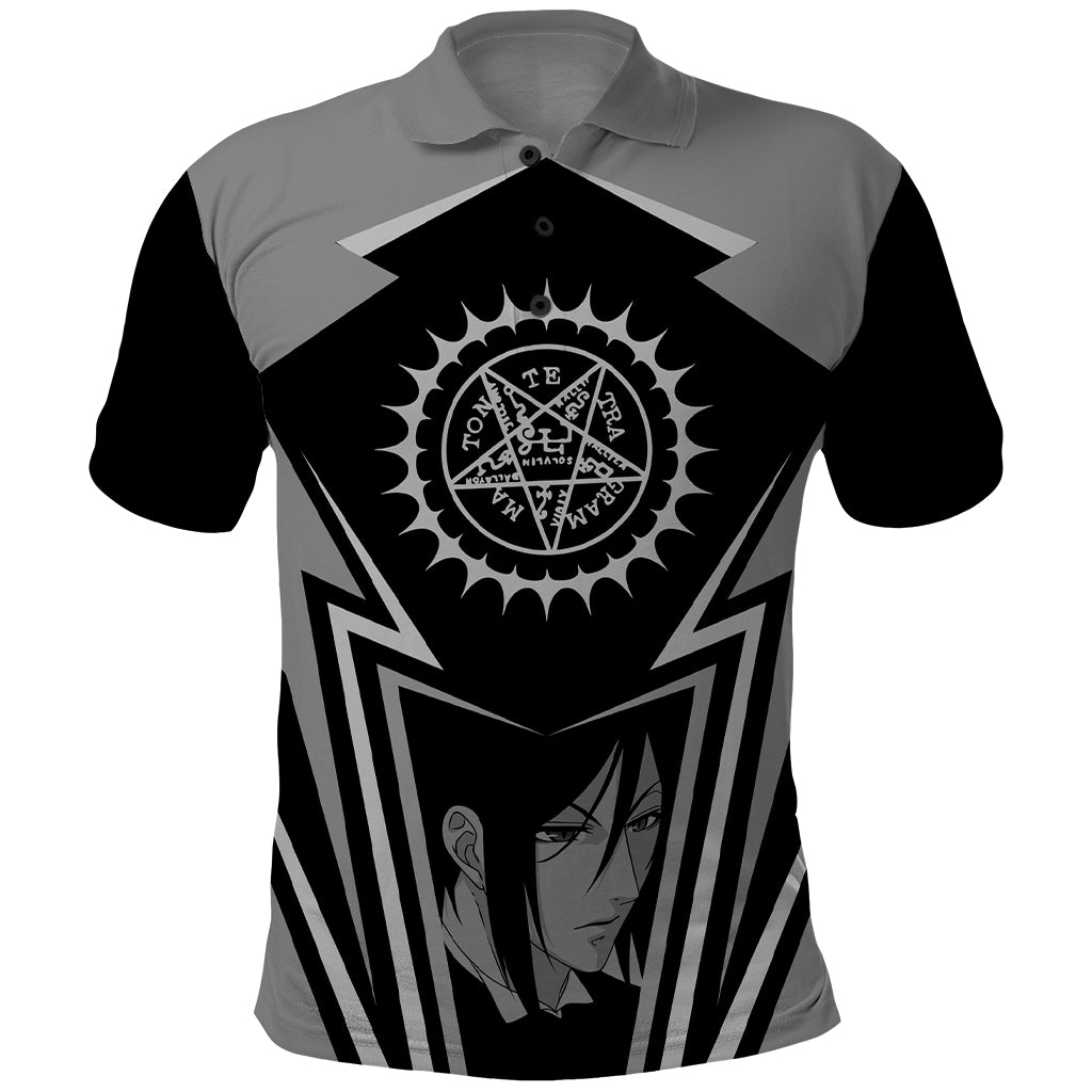 Black Butler Kuroshitsuji Polo Shirt Anime Style