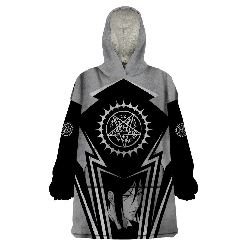 Black Butler Kuroshitsuji Wearable Blanket Hoodie Anime Style