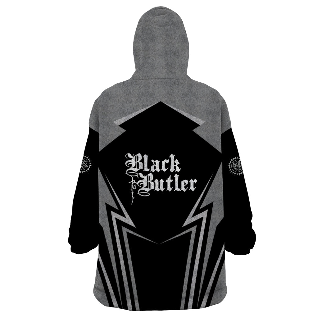 Black Butler Kuroshitsuji Wearable Blanket Hoodie Anime Style