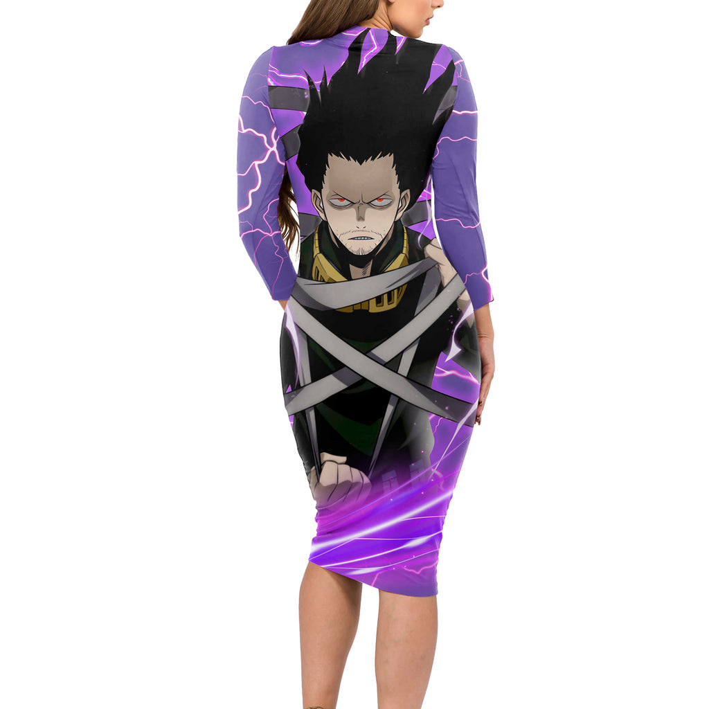 Shouta Aizawa - My Hero  Academia Long Sleeve Bodycon Dress Anime Style