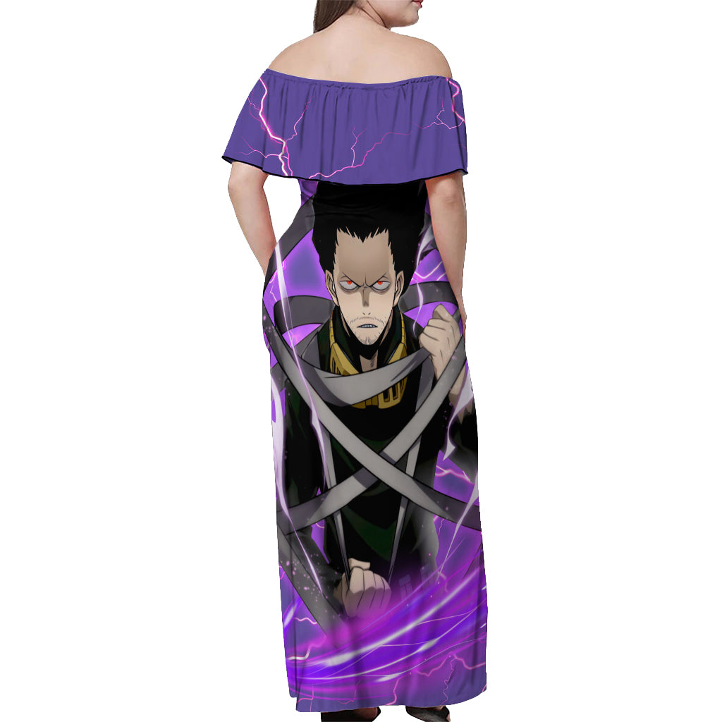 Shouta Aizawa - My Hero  Academia Off Shoulder Maxi Dress Anime Style