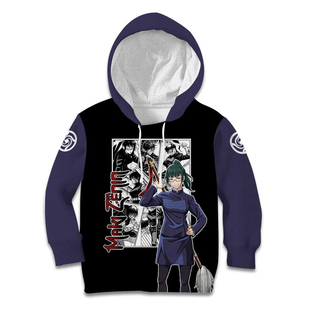 Maki Zenin - Jujusu Kaisen Kid Hoodie Anime Mix Manga Style