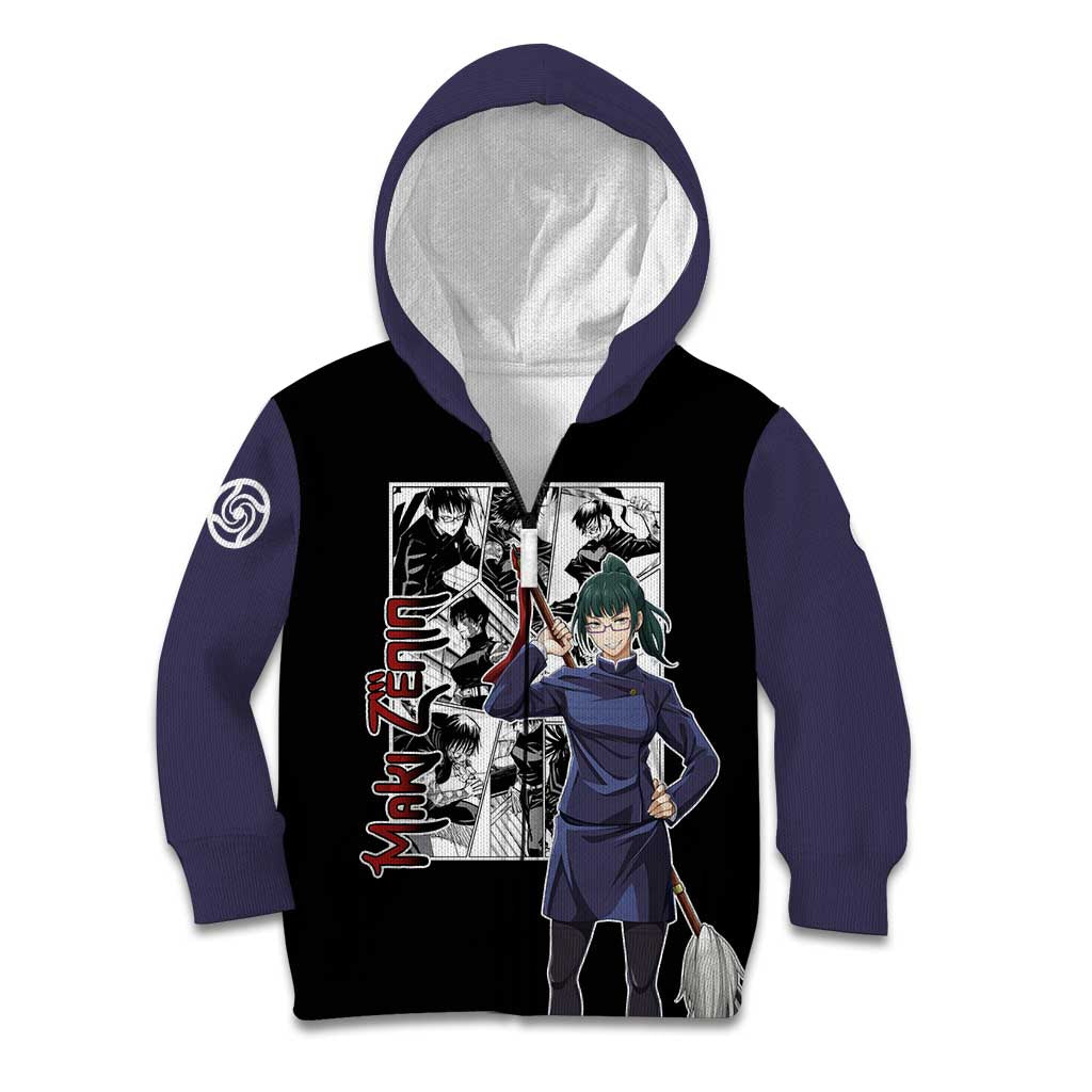 Maki Zenin - Jujusu Kaisen Kid Hoodie Anime Mix Manga Style