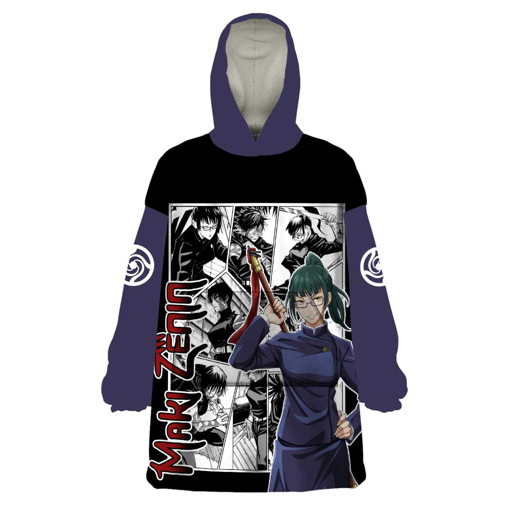 Maki Zenin - Jujusu Kaisen Wearable Blanket Hoodie Anime Mix Manga Style