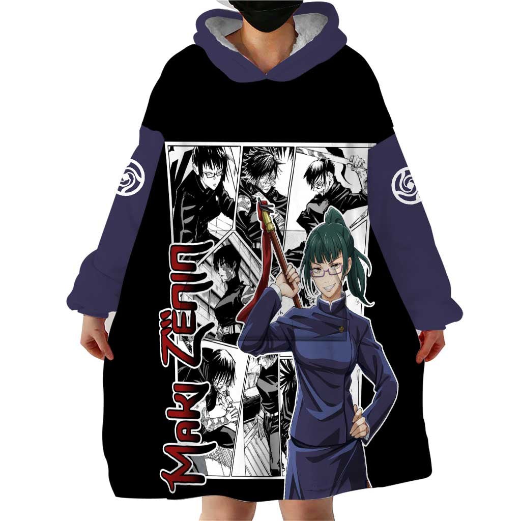 Maki Zenin - Jujusu Kaisen Wearable Blanket Hoodie Anime Mix Manga Style