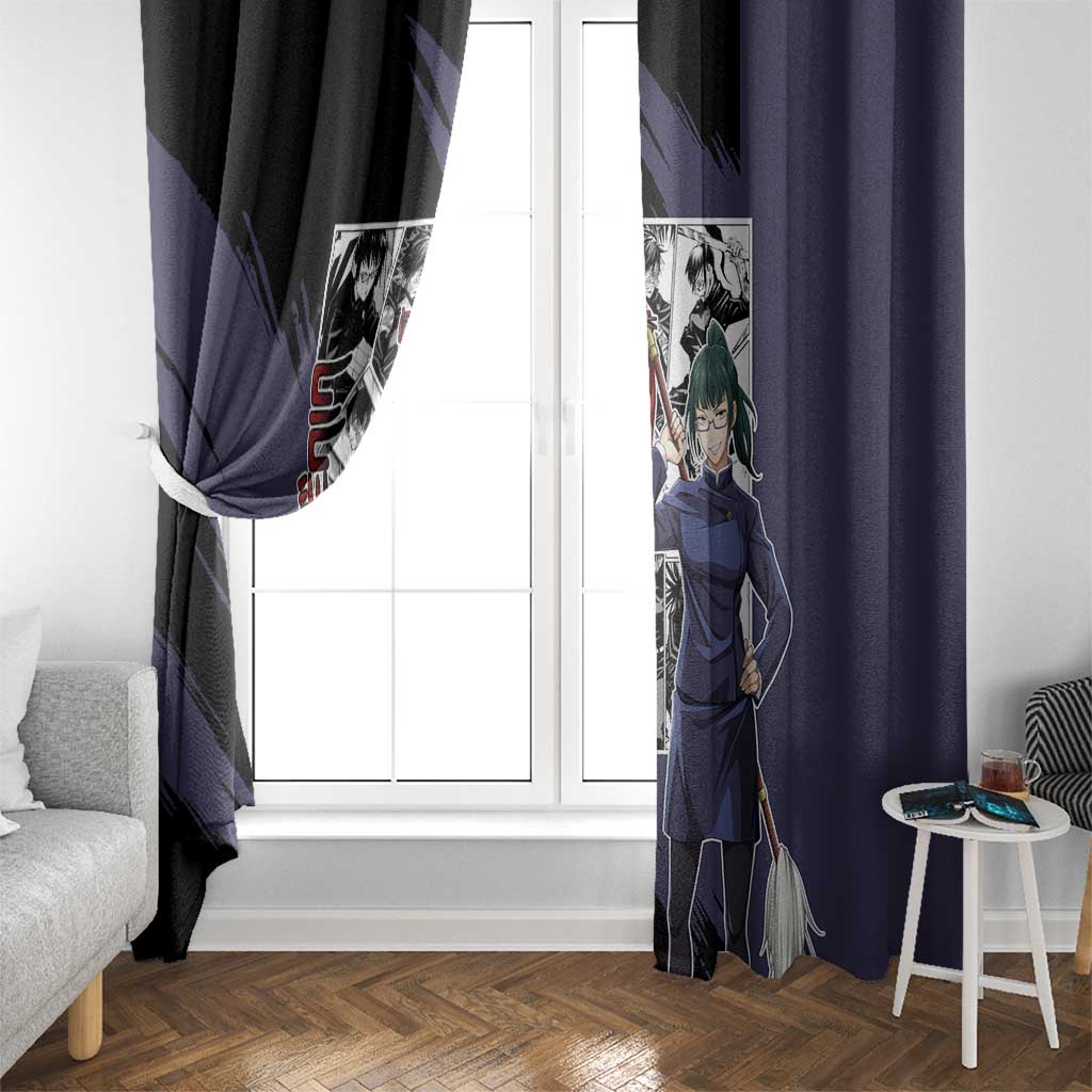 Maki Zenin - Jujusu Kaisen Window Curtain Anime Mix Manga Style