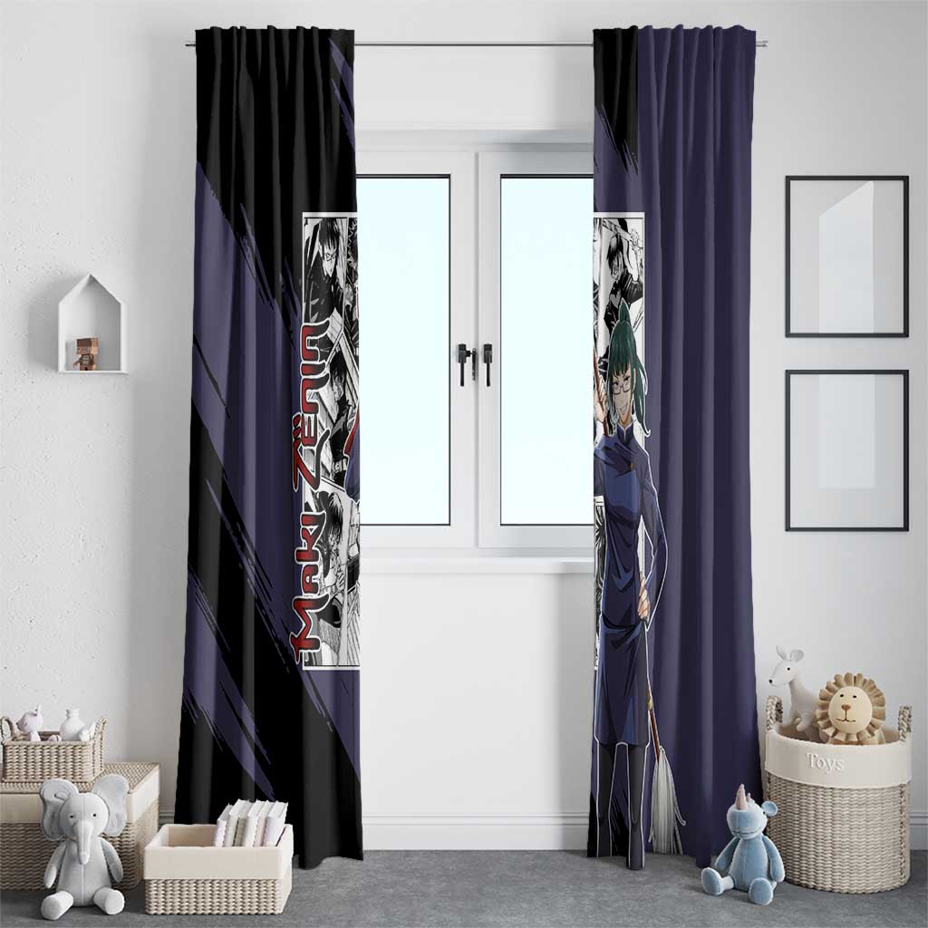 Maki Zenin - Jujusu Kaisen Window Curtain Anime Mix Manga Style