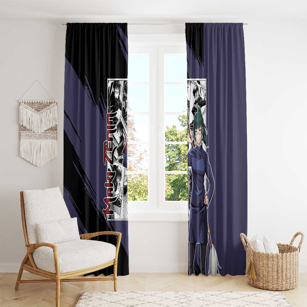 Maki Zenin - Jujusu Kaisen Window Curtain Anime Mix Manga Style