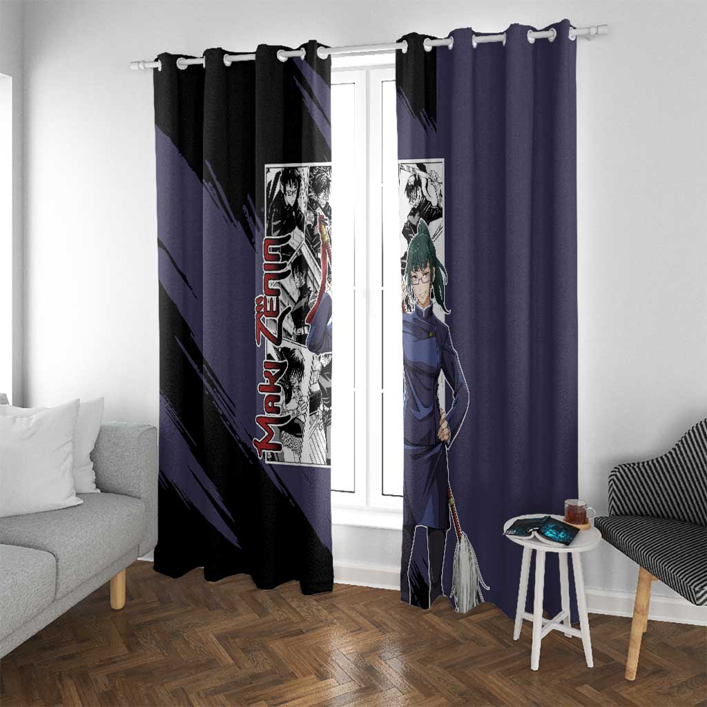 Maki Zenin - Jujusu Kaisen Window Curtain Anime Mix Manga Style