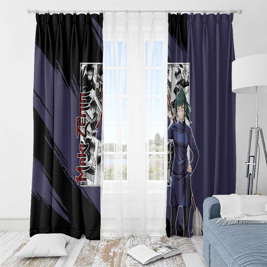 Maki Zenin - Jujusu Kaisen Window Curtain Anime Mix Manga Style