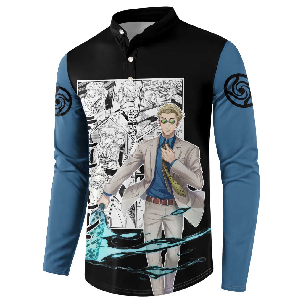 Kento Nanami - Jujusu Kaisen Button Sweatshirt Anime Mix Manga Style