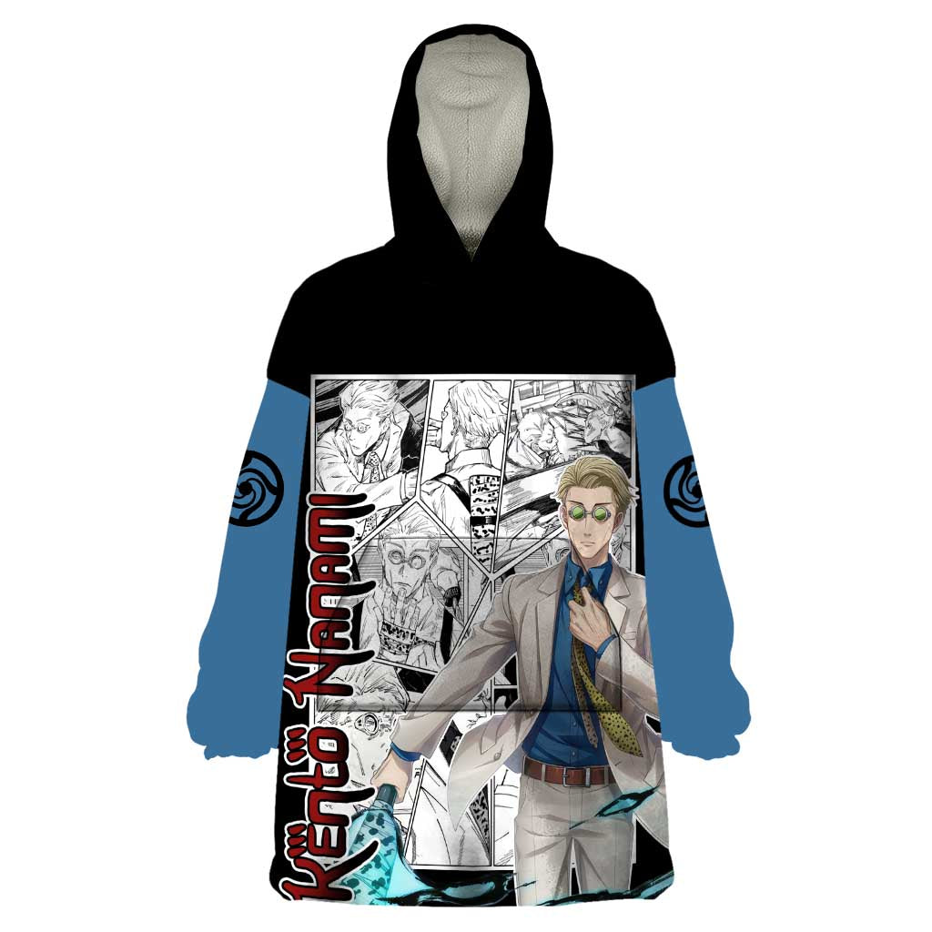Kento Nanami - Jujusu Kaisen Wearable Blanket Hoodie Anime Mix Manga Style