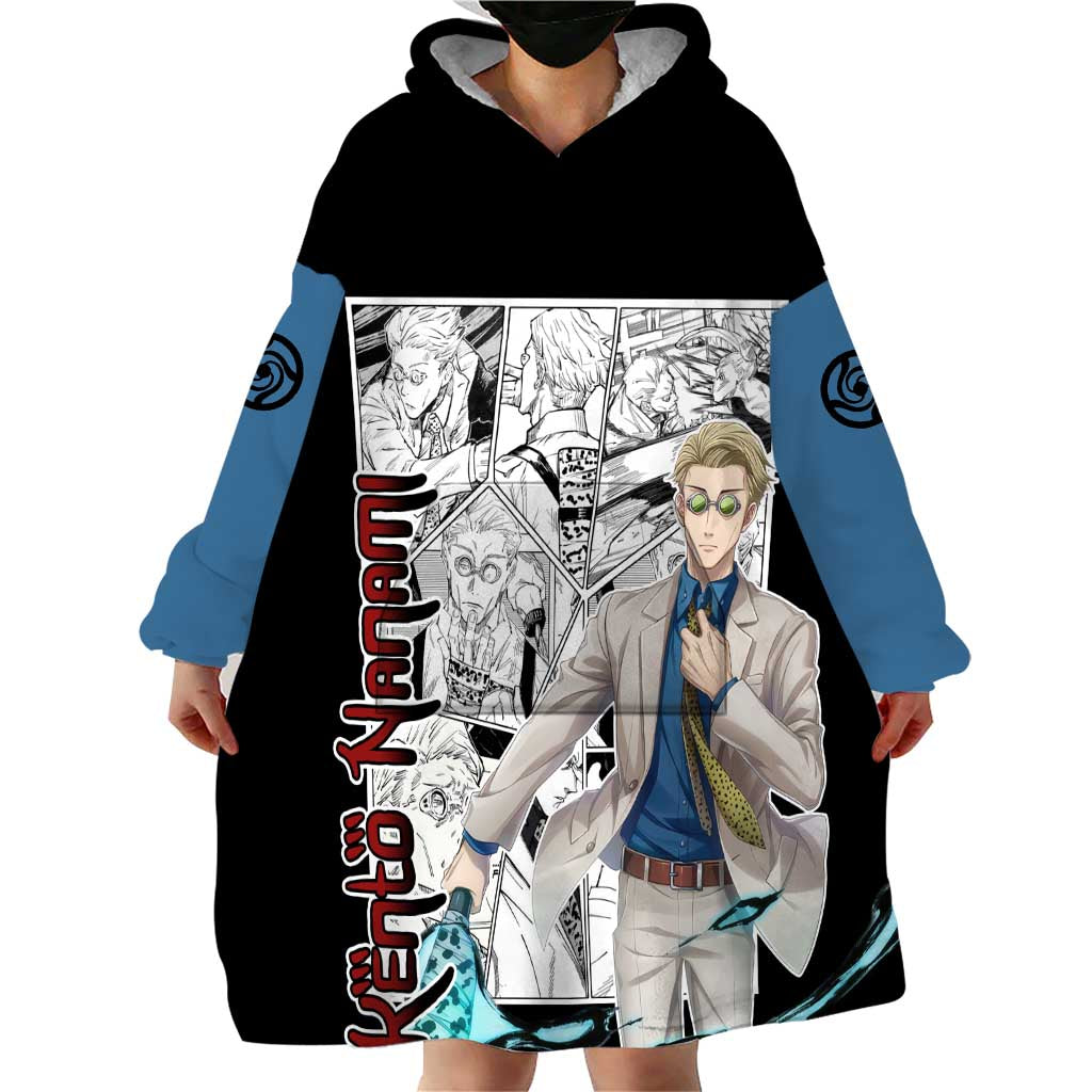 Kento Nanami - Jujusu Kaisen Wearable Blanket Hoodie Anime Mix Manga Style