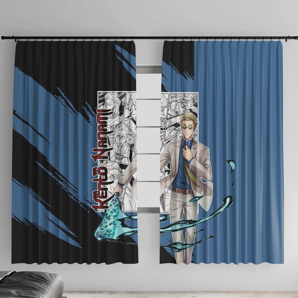Kento Nanami - Jujusu Kaisen Window Curtain Anime Mix Manga Style