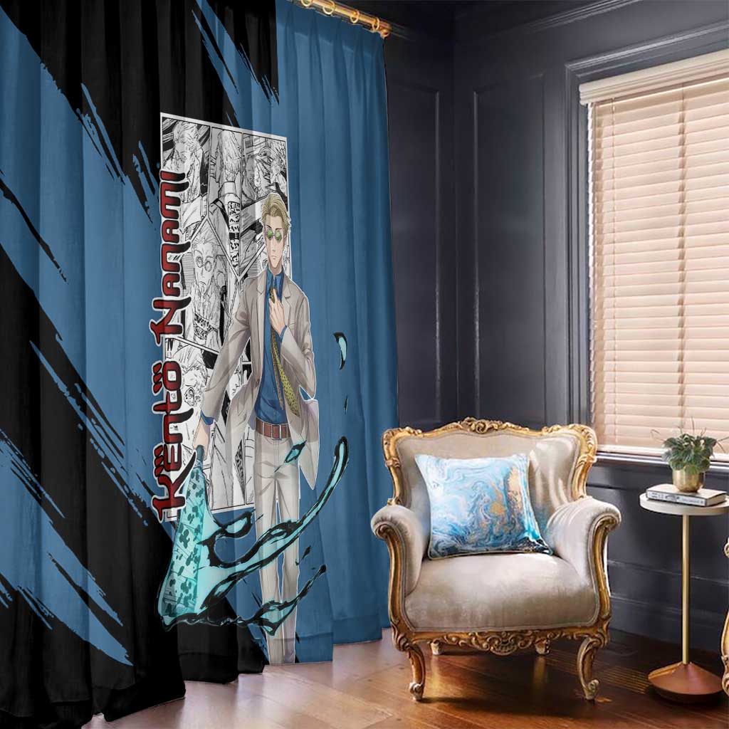 Kento Nanami - Jujusu Kaisen Window Curtain Anime Mix Manga Style