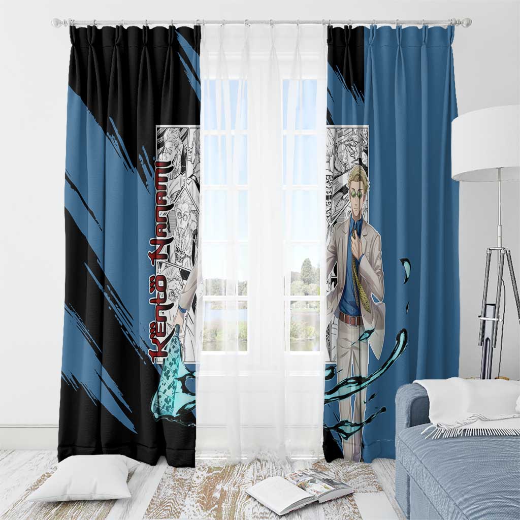 Kento Nanami - Jujusu Kaisen Window Curtain Anime Mix Manga Style