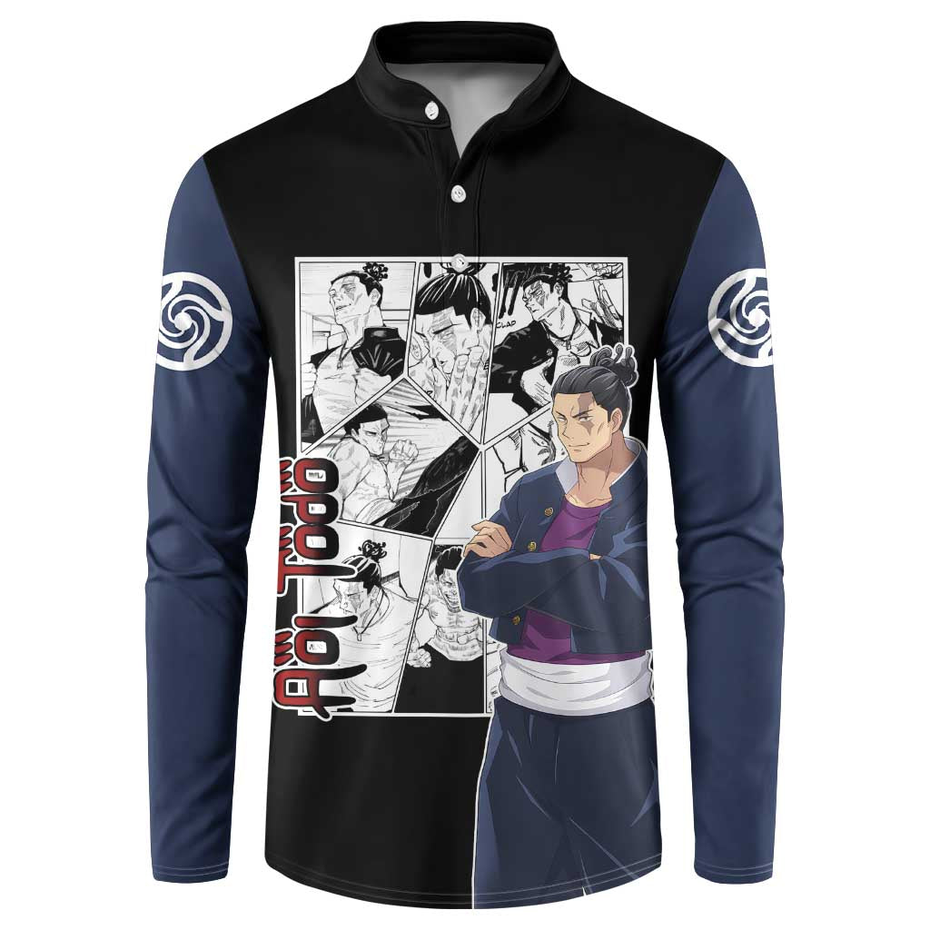 Aoi Todo - Jujutsu Kaisen Button Sweatshirt Anime Mix Manga Style