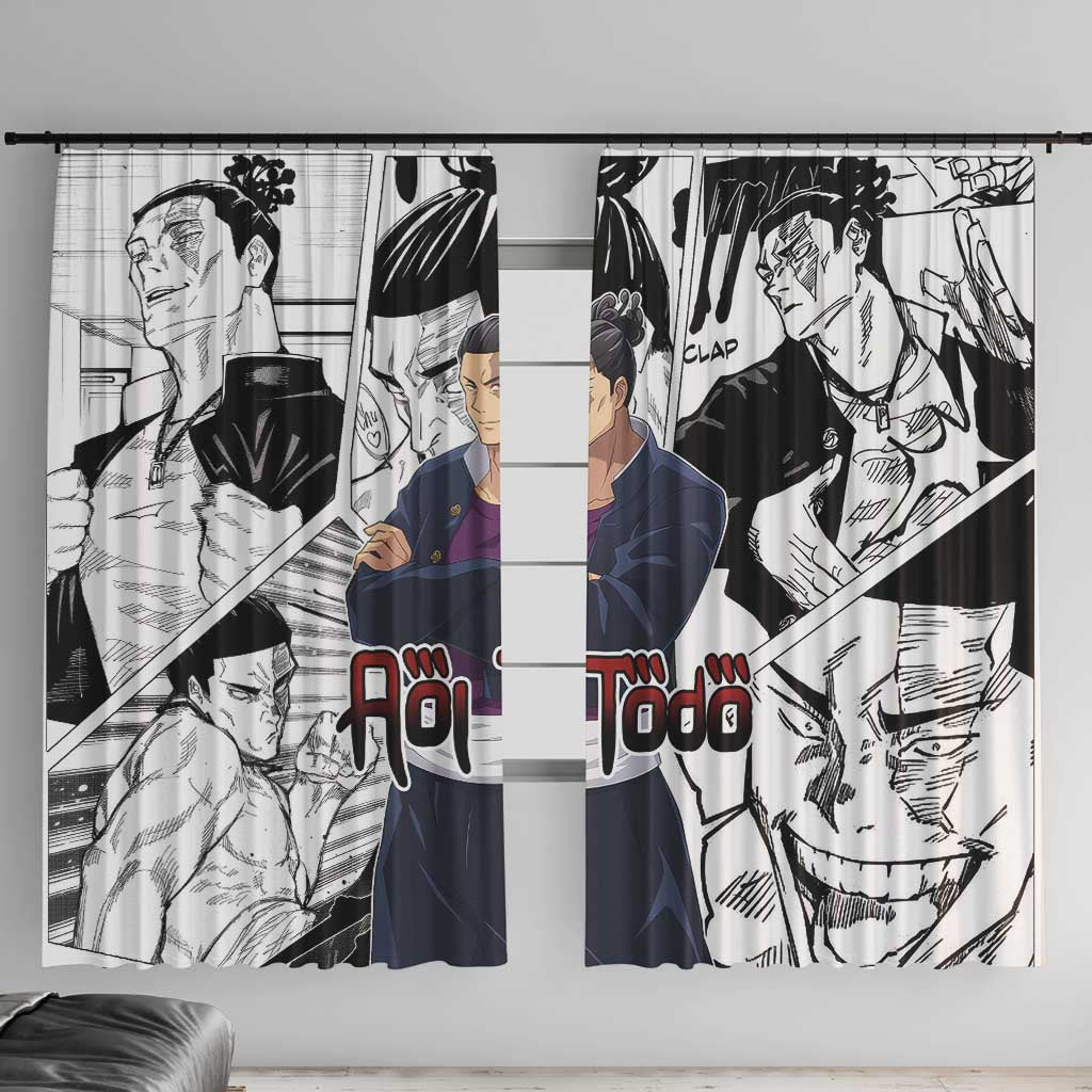 Aoi Todo - Jujutsu Kaisen Window Curtain Anime Mix Manga Style