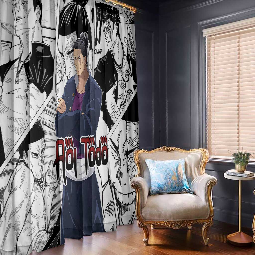 Aoi Todo - Jujutsu Kaisen Window Curtain Anime Mix Manga Style