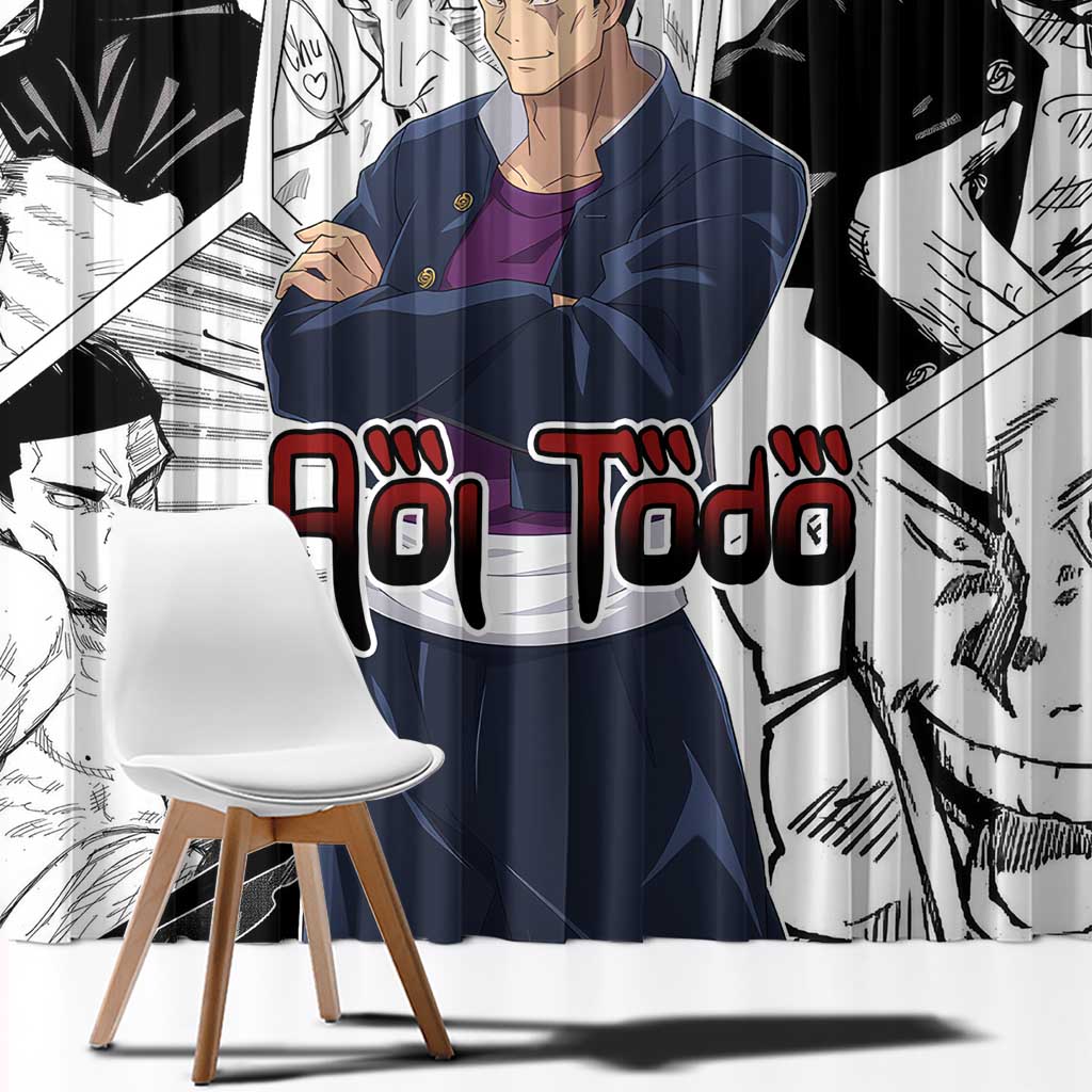 Aoi Todo - Jujutsu Kaisen Window Curtain Anime Mix Manga Style