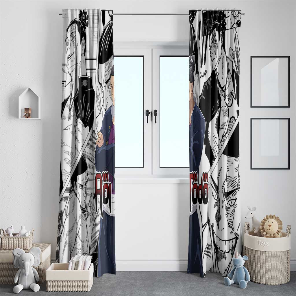 Aoi Todo - Jujutsu Kaisen Window Curtain Anime Mix Manga Style